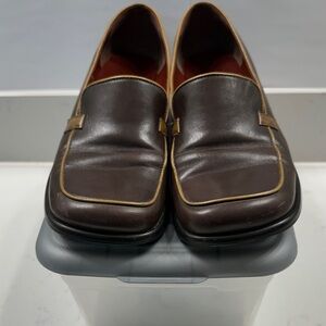 Nine West women’s Brown Leather Loafers